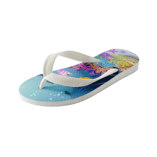 Schattigee meisjes oceaan vis kinder teenslippers (Schuin)