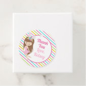 Schattigee meisjes Paasverjaardagsfeest gepersonal Bedankjes Labels (In situ)