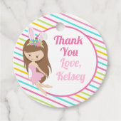 Schattigee meisjes Paasverjaardagsfeest gepersonal Bedankjes Labels (Voorkant)