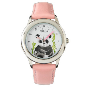 Schattigee Meisjes Panda Beer Bamboe Dier Kinder P Horloge