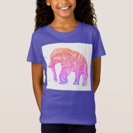 Schattigee meisjes patroon olifant T-shirt