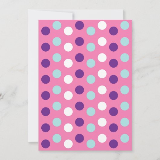 Schattigee Meisjes Pool Party Ice Cream Verjaardag Kaart (Achterkant)