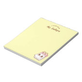 Schattigee meisjes retro leraar terug naar school notitieblok (Linkerzijde)