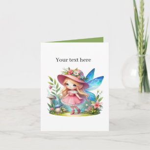 Schattigee meisjes sprookjesliefhebbers aanpasbaar kaart