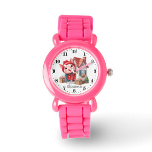 Schattigee meisjes varkensvlees naam toevoegen horloge