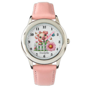 Schattigee meisjes varkensvlees naam toevoegen horloge