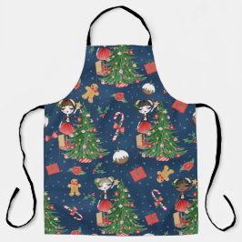 SCHATTIGEE MEISJES VERSIEREN KERSTBOMEN SCHORT