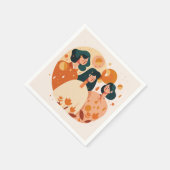 Schattigee meisjes voor vrouwendag, Moederdag. Vri Servet (Hoek)