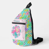 Schattigee meisjes zeemeermin fantasie naam toevoe sling bag (Rechterhoek)