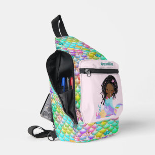 Schattigee meisjes zeemeermin fantasie naam toevoe sling bag