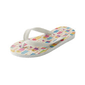 Schattigee meisjes zomer eten patroon kinder teenslippers (Schuin)