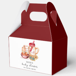 Schattigee Melk & Cookie Genderneutraal Baby showe Bedankdoosjes