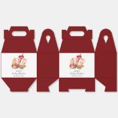 Schattigee Melk & Cookie Genderneutraal Baby showe Bedankdoosjes (Ongevouwen)