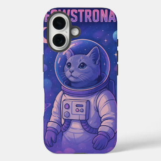 Schattigee Meowstronaut iPhone-hoesje - Funny Spac iPhone 16 Hoesje