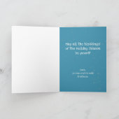 Schattigee Meowy Cat Christmas Kaart (Binnen)