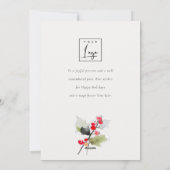 Schattigee Meowy Kerstboom Katten Corporate Logo Feestdagenkaart (Achterkant)