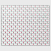 Schattigee Meowy Kerstman Katten Cadeaupapier (Vlak)