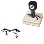 Schattigee merel en kardinaal op de tak - MERRY XM Rubberstempel (Gestempeld)