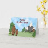 Schattigee merrie, veulen en bergen Moederdag Hors Kaart (Gele Bloem)