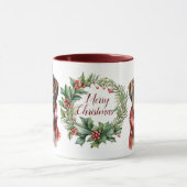 Schattigee Merry Boxer Dog Christmas Mok (Midden)
