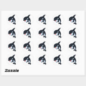 Schattigee Merry Cartoon Killer Whale Sticker (Vel)