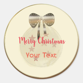 Schattigee Merry Christmas Classic Ronde Sticker