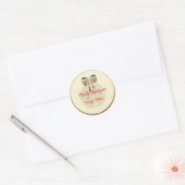 Schattigee Merry Christmas Classic Ronde Sticker (Envelop)