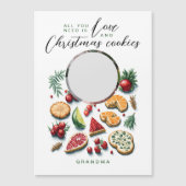 Schattigee Merry Christmas Cookies Foto Waterverf (Voorkant)