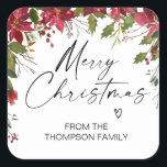 Schattigee Merry Christmas Gift Labels Rode Groene<br><div class="desc">Het is bijna Kerstmis! Tijd om je cadeau voor het vakantieseizoen te plannen,  vergeet je persoonlijke Kerst stickers niet! Stijlvolle en mooie Kerst stickers zijn perfect voor kerstcadeautags of als envelopzegels op je kerstfeestkaarten en nog veel meer.</div>