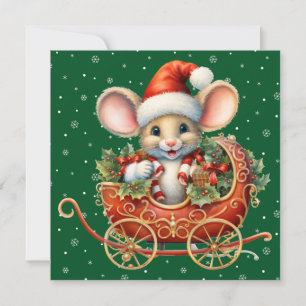 Schattigee Merry Christmas Mouse Kaart