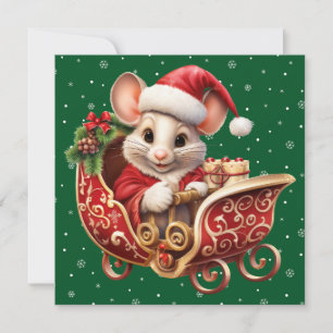 Schattigee Merry Christmas Mouse Kaart