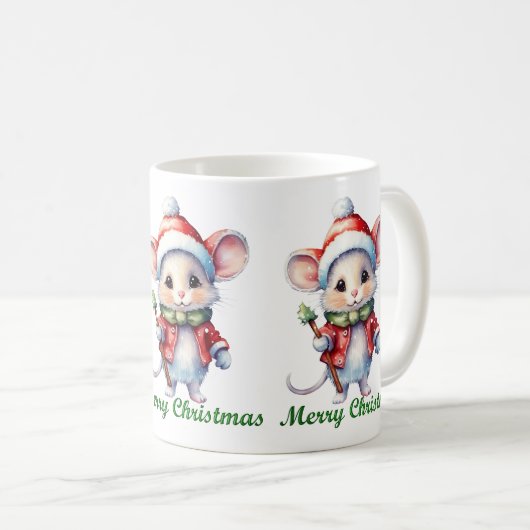 Schattigee Merry Christmas Mouse Mok (Voorkant rechts)