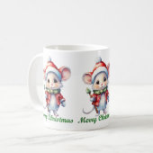 Schattigee Merry Christmas Mouse Mok (Voorkant links)