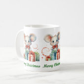 Schattigee Merry Christmas Mouse Mok (Voorkant links)