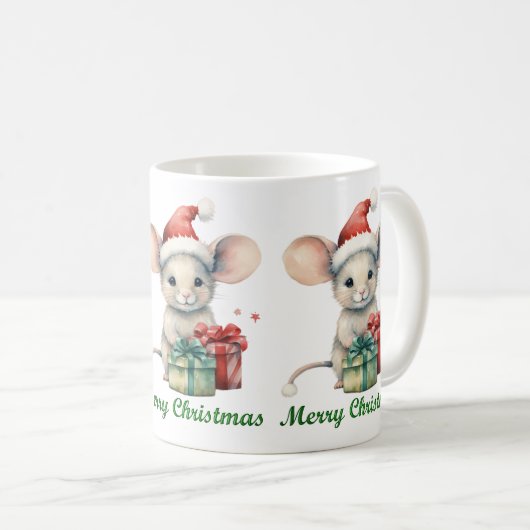 Schattigee Merry Christmas Mouse Mok (Voorkant rechts)
