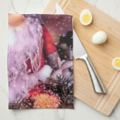 Schattigee Merry Christmas Whimsical Gnome Holiday Theedoek (Quarter Fold)