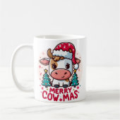 Schattigee "Merry Cowmas" Kerst Koe Koffiemok (Links)