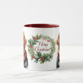 Schattigee Merry Golden Retriever Dog Christmas Mo Mok (Midden)