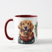 Schattigee Merry Golden Retriever Dog Christmas Mo Mok (Links)