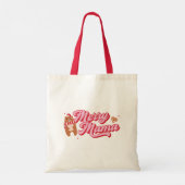 Schattigee Merry Mama Beer vakantieseizoen Tote Bag (Achterkant)