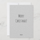 Schattigee Merry Meowy Kerstboom Kattensneeuw Feestdagenkaart (Achterkant)