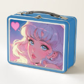 Schattigee metalen lunchbox (Voorkant)