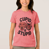 Schattigee metgezellen houden van Tri-Blend shirt (Voorkant)