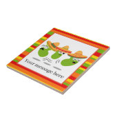 Schattigee Mexicaanse springbonen toevoegen berich Tegeltje (Zijkant)