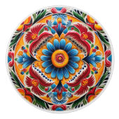 Schattigee Mexicaanse stijl crafting Keramische Knop (Voorkant)