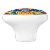 Schattigee Mexicaanse stijl crafting Keramische Knop (Zijkant)