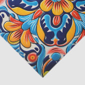 Schattigee Mexicaanse tegel Tissuepapier (Detail)