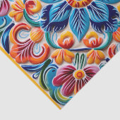 Schattigee Mexicaanse tegel Tissuepapier (Detail)