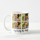 Schattigee Miauw Paw Print Cat Fotocollage Koffiemok (Links)