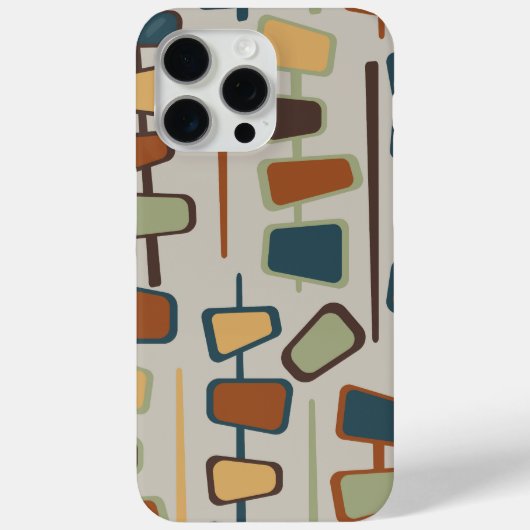 Schattigee Mid Century Modern geïnspireerde iPhone Case-Mate iPhone Case (Achterkant)